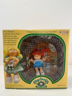 Vintage 1983 Cabbage Patch Pin-Ups Charlene Jenny & Her Clubhouse 3934 - New